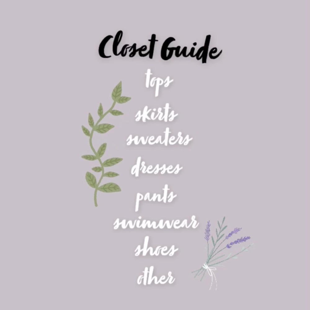 Closet Guide